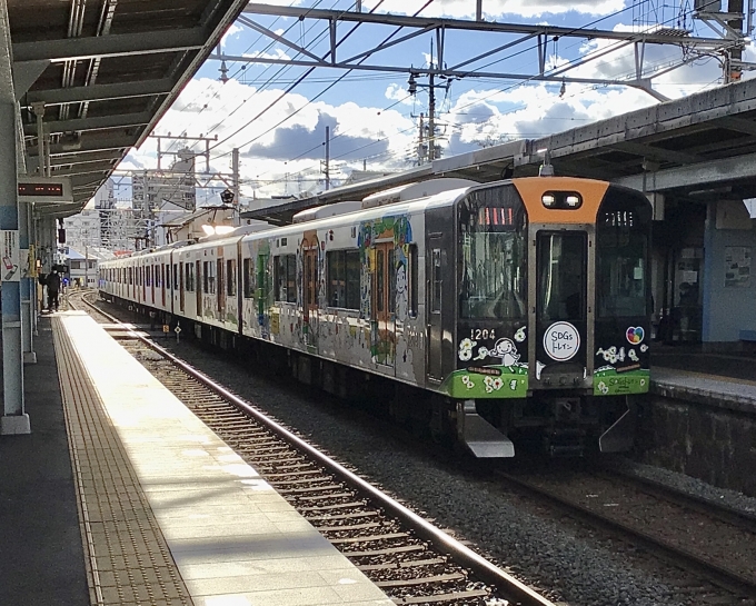 鉄道フォト・写真：阪神電鉄 阪神1000系電車 1204 月見山駅 鉄道フォト・写真 by てばどめさん - 撮影日 2023/01/25 15:20