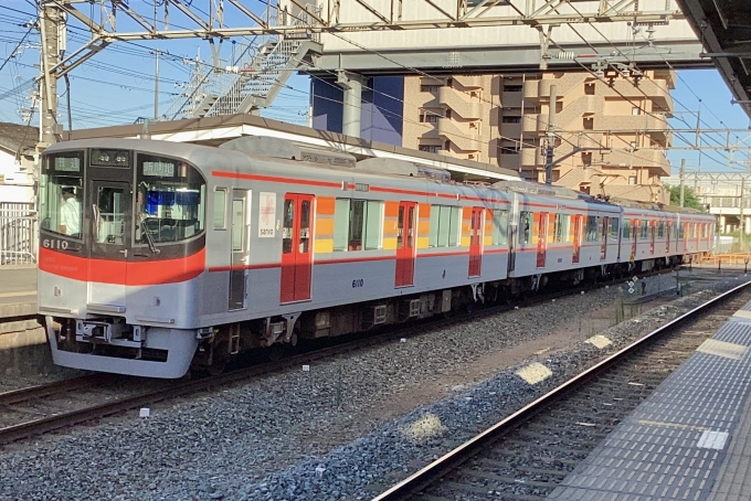 鉄道フォト・写真：山陽電車 山陽電気鉄道6000系電車 6110 荒井駅 (兵庫県) 鉄道フォト・写真 by てばどめさん - 撮影日 2023/08/11 17:39