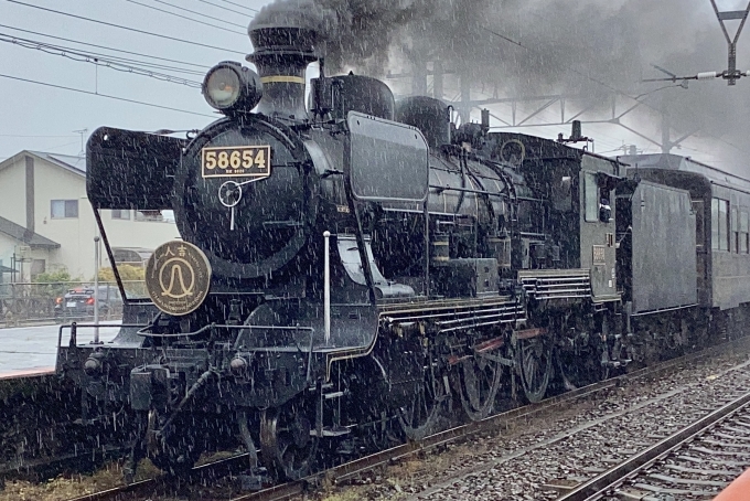 鉄道フォト・写真：JR九州 国鉄8620形蒸気機関車 SL人吉 58654 有佐駅 鉄道フォト・写真 by てばどめさん - 撮影日 2024/03/24 10:26