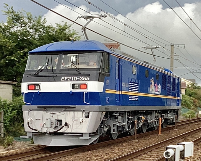 鉄道フォト・写真：JR貨物EF210形電気機関車 EF210-355 西明石駅 鉄道フォト・写真 by てばどめ@プロフをお読み下さいさん - 撮影日 2023/08/24 15:48