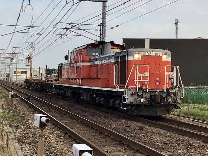 鉄道フォト・写真：JR西日本 国鉄DD51形ディーゼル機関車 DD51 1183 西明石駅 鉄道フォト・写真 by てばどめ@プロフをお読み下さいさん - 撮影日 2022/07/21 05:41