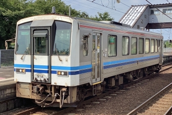 JR西日本 キハ120形 キハ120-314 鉄道フォト・写真 by てばどめさん 荘原駅：2023年08月20日10時ごろ