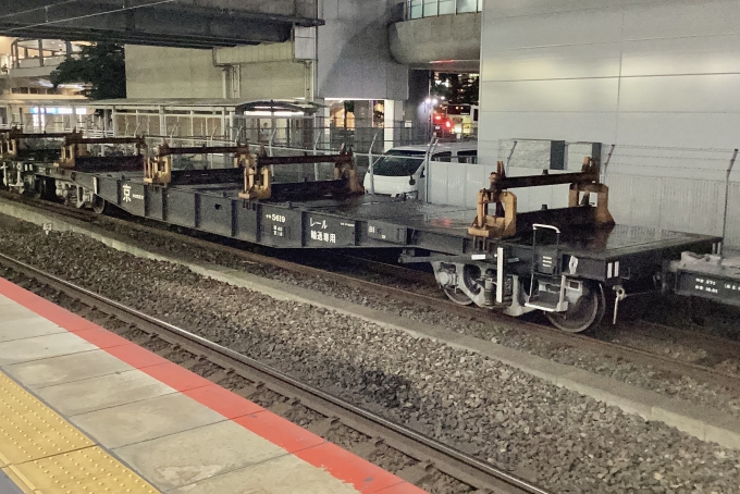 鉄道フォト・写真：JR西日本 国鉄チキ5500形貨車 チキ5619 尼崎駅 (JR) 鉄道フォト・写真 by てばどめさん - 撮影日 2023/06/26 19:48