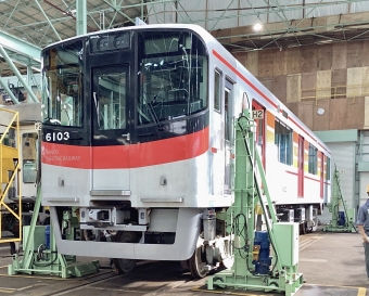 山陽電車クモハ6101形 6103 鉄道フォト・写真 by てばどめさん 東二見駅：2023年10月28日10時ごろ