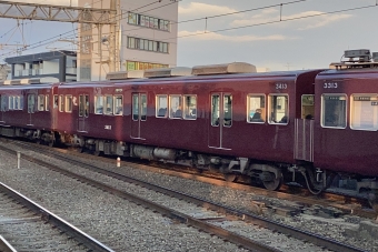 阪急電鉄 阪急3300系電車 3413 鉄道フォト・写真 by てばどめさん 茨木市駅：2024年02月10日17時ごろ