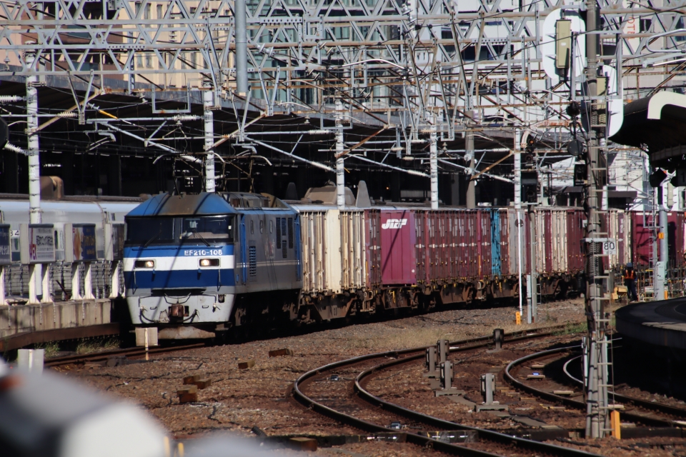 鉄道フォト・写真(拡大)：JR貨物EF210形電気機関車 名古屋駅 (あおなみ線) 鉄道フォト・写真 by hiroshiさん - 撮影日 2022/10/20 09:32
