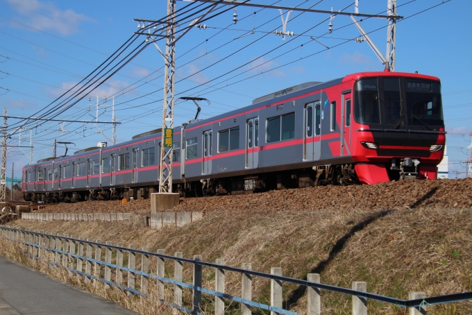 鉄道フォト・写真：名古屋鉄道 名鉄9500・9100系電車  富士松駅 鉄道フォト・写真 by hiroshiさん - 撮影日 2024/02/12 13:28