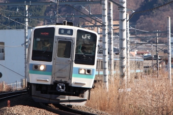 JR東日本 クハ210形 クハ210-2011 鉄道フォト・写真 by つんまっさん 塩山駅：2021年01月01日12時ごろ