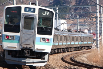 JR東日本 クハ210形 クハ210-2015 鉄道フォト・写真 by つんまっさん 塩山駅：2021年01月01日12時ごろ