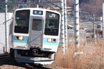 JR東日本 クハ210形 クハ210-2015 鉄道フォト・写真 by つんまっさん 塩山駅：2021年01月01日13時ごろ