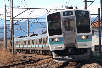 JR東日本 クハ211形 クハ211-2007 鉄道フォト・写真 by つんまっさん 塩山駅：2021年01月02日11時ごろ