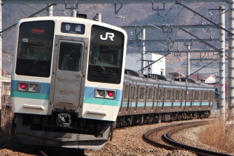 JR東日本 クハ210形 クハ210-6 鉄道フォト・写真 by つんまっさん 塩山駅：2021年02月21日12時ごろ