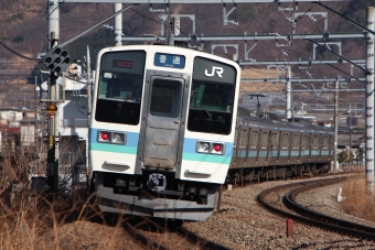 JR東日本 クハ210形 クハ210-2 鉄道フォト・写真 by つんまっさん 塩山駅：2021年03月03日15時ごろ