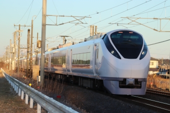 JR東日本 クハE656形 ときわ(特急) クハE656-5 鉄道フォト・写真 by フレッシュマリオさん 友部駅：2022年02月06日16時ごろ