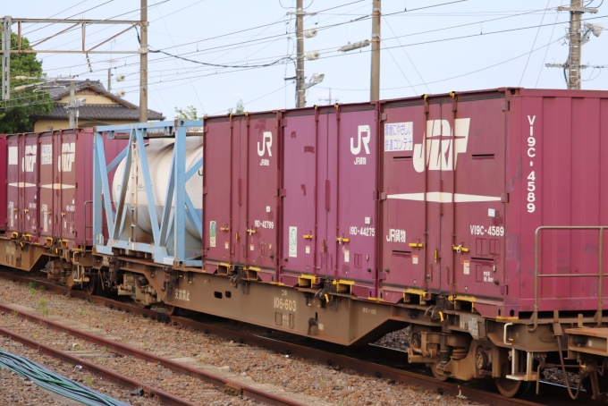 JR貨物コキ100系貨車 コキ106-603 友部駅 鉄道フォト・写真 by 