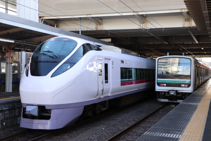 鉄道フォト・写真：JR東日本E657系電車 ときわ クハE657-8 勝田駅 (JR) 鉄道フォト・写真 by フレッシュマリオさん - 撮影日 2022/12/03 12:46