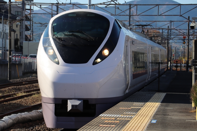 鉄道フォト・写真：JR東日本E657系電車 ひたち クハE657-8 友部駅 鉄道フォト・写真 by フレッシュマリオさん - 撮影日 2022/12/10 10:56