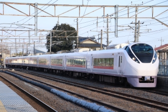 JR東日本 クハE656形 ときわ(特急) クハE656-5 鉄道フォト・写真 by フレッシュマリオさん 友部駅：2023年01月08日15時ごろ