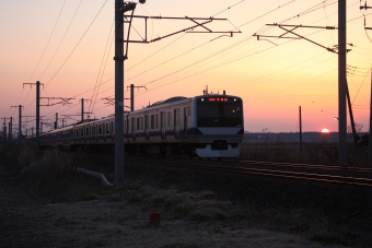 JR東日本E531系電車 鉄道フォト・写真 by フレッシュマリオさん 友部駅：2014年03月24日05時ごろ