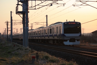 JR東日本E531系電車 鉄道フォト・写真 by フレッシュマリオさん 友部駅：2014年03月24日06時ごろ