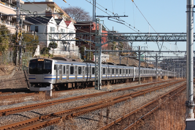 鉄道フォト・写真：JR東日本E217系電車 クハE216-1017 新子安駅 鉄道フォト・写真 by フレッシュマリオさん - 撮影日 2012/02/09 09:54