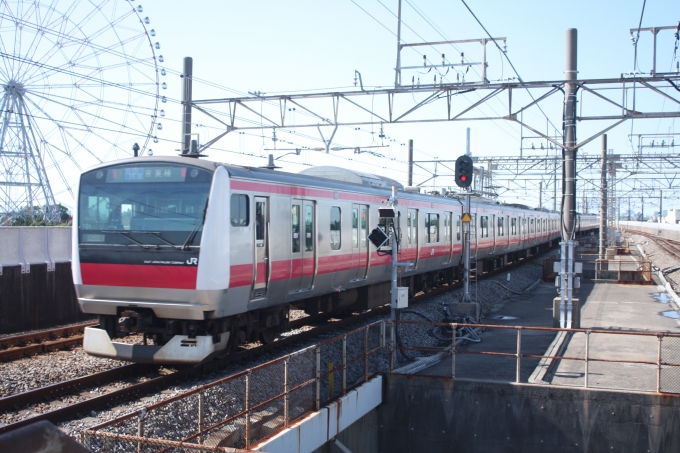 鉄道フォト・写真：JR東日本E233系電車 クハE233-5021 葛西臨海公園駅 鉄道フォト・写真 by フレッシュマリオさん - 撮影日 2018/10/21 12:29