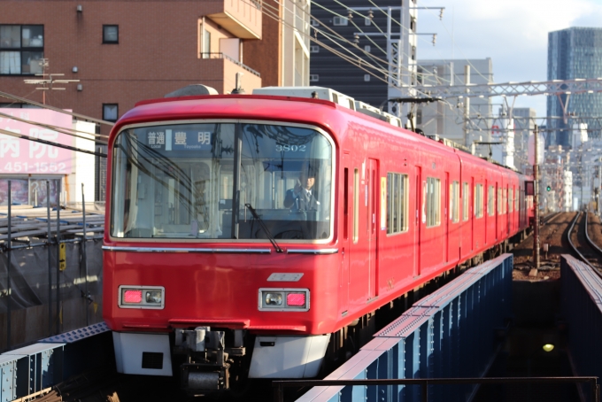 鉄道フォト・写真：名古屋鉄道 名鉄3500系電車 3802 栄生駅 鉄道フォト・写真 by フレッシュマリオさん - 撮影日 2020/01/01 15:03