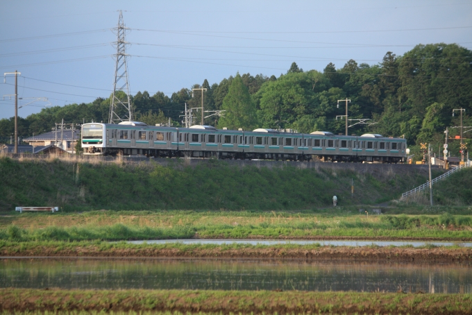 JR東日本E501系電車 鉄道フォト・写真 by フレッシュマリオさん 宍戸駅：2016年05月07日17時ごろ