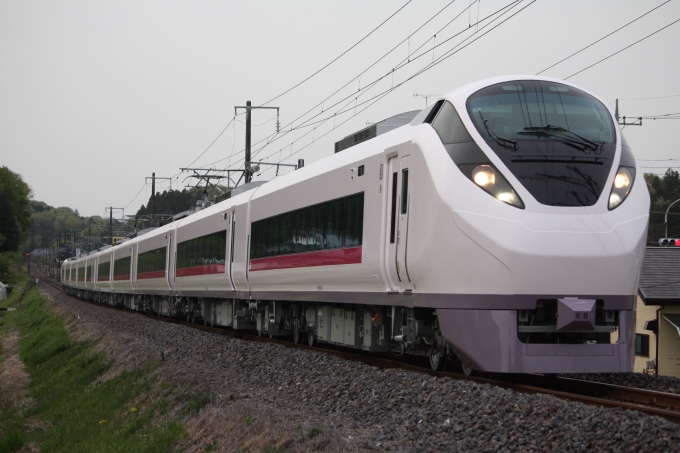 鉄道フォト・写真：JR東日本E657系電車 クハE657-8 宍戸駅 鉄道フォト・写真 by フレッシュマリオさん - 撮影日 2016/04/25 17:42