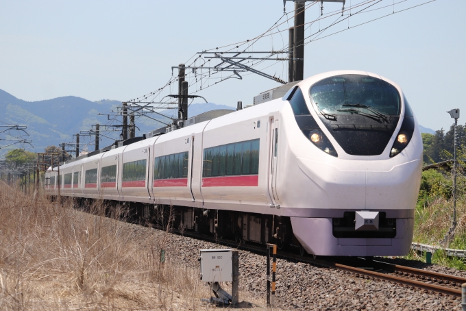 鉄道フォト・写真：JR東日本E657系電車 ときわ クハE657-8 友部駅 鉄道フォト・写真 by フレッシュマリオさん - 撮影日 2021/04/27 11:38