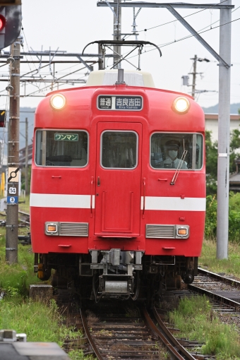 名古屋鉄道 名鉄モ6200形 6211 鉄道フォト・写真 by あきひろしさん 吉良吉田駅：2024年06月30日09時ごろ