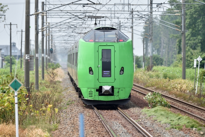 鉄道フォト・写真：JR北海道789系電車  クハ789-201 豊幌駅 鉄道フォト・写真 by あきひろしさん - 撮影日 2024/06/23 11:08