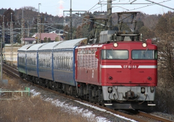 JR東日本 国鉄EF81形電気機関車 EF81 88 鉄道フォト・写真 by Kazoo8021さん 蒲須坂駅：2011年01月16日14時ごろ