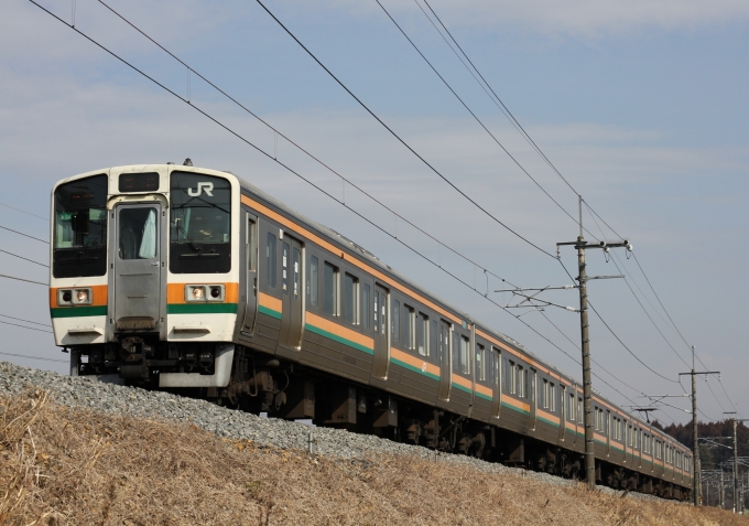 JR東日本 クハ210形 クハ210-3034 鉄道フォト・写真 by Kazoo8021さん 蒲須坂駅：2011年02月27日09時ごろ