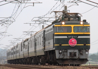 JR西日本 国鉄EF81形電気機関車 トワイライトエクスプレス(特急) EF81 43 鉄道フォト・写真 by Kazoo8021さん 丸岡駅：2011年06月19日09時ごろ