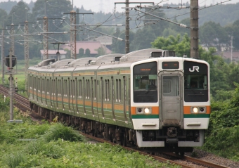 JR東日本 クハ210形 クハ210-1007 鉄道フォト・写真 by Kazoo8021さん 蒲須坂駅：2011年07月08日16時ごろ
