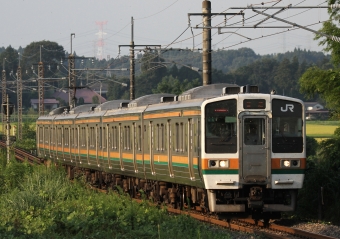 JR東日本 クハ210形 クハ210-1005 鉄道フォト・写真 by Kazoo8021さん 蒲須坂駅：2011年09月08日16時ごろ