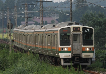 JR東日本 クハ210形 クハ210-3001 鉄道フォト・写真 by Kazoo8021さん 蒲須坂駅：2011年09月08日17時ごろ