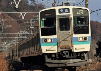 JR東日本 クハ210形 クハ210-2017 鉄道フォト・写真 by Kazoo8021さん 高尾駅 (東京都|JR)：2019年01月13日14時ごろ