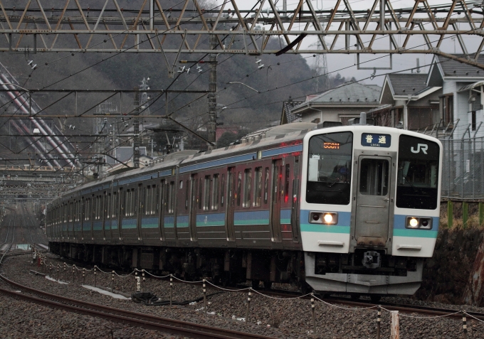 JR東日本 クハ211形 クハ211-5 鉄道フォト・写真 by Kazoo8021さん 上野原駅：2015年01月01日14時ごろ