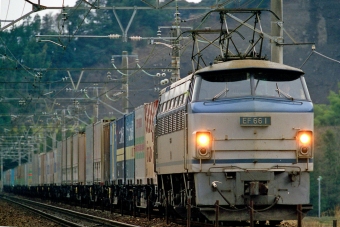 JR貨物 国鉄EF66形電気機関車 EF66-01 鉄道フォト・写真 by tsubame0215さん 金谷駅 (JR)：1998年03月28日00時ごろ