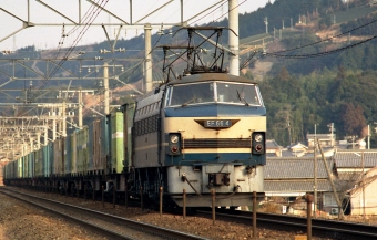 JR貨物 国鉄EF66形電気機関車 EF66-04 鉄道フォト・写真 by tsubame0215さん 金谷駅 (JR)：1987年03月28日00時ごろ