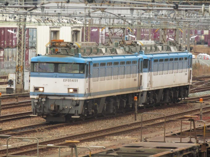 JR貨物 国鉄EF81形電気機関車　 EF81-451　 鉄道フォト・写真 by しんたんさん ：2020年01月06日10時ごろ