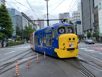 岡山電気軌道 鉄道フォト・写真 by ポムフリットさん 岡山駅前停留場：2024年06月23日09時ごろ