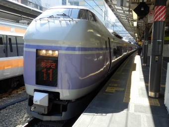 JR東日本E351系電車 スーパーあずさ(特急) 鉄道フォト・写真 by さんたかさん 新宿駅 (JR)：2014年03月24日09時ごろ