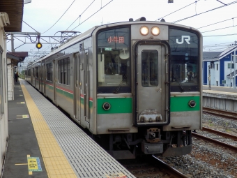 JR東日本 クモハ701形 クモハ701-105 鉄道フォト・写真 by さんたかさん 岩切駅：2015年08月24日14時ごろ
