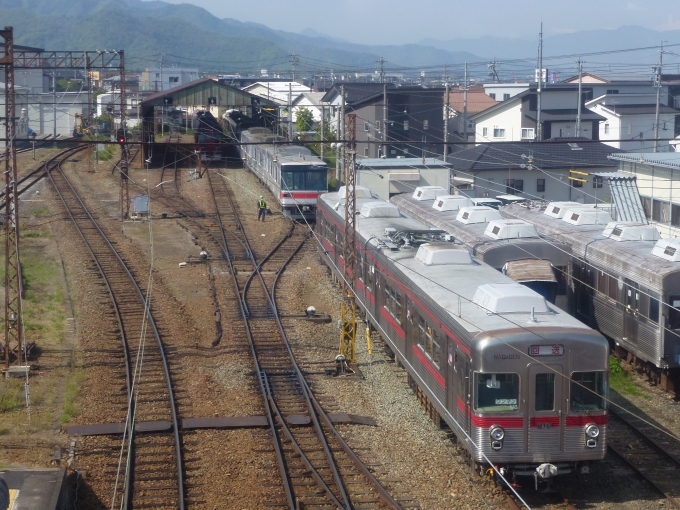 長野電鉄3500系電車 長野電鉄3500系 鉄道フォト・写真 by 急行「志賀」さん 須坂駅：2023年04月28日08時ごろ