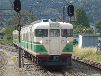 しなの鉄道115系電車 115系 鉄道フォト・写真 by 急行「志賀」さん 妙高高原駅 (しなの鉄道)：2023年10月07日10時ごろ