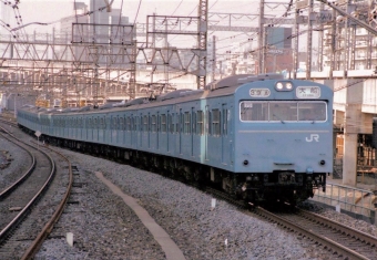 JR東日本 国鉄103系電車 鉄道フォト・写真 by もりもりさん 西日暮里駅 (JR)：1995年11月03日15時ごろ