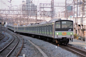 JR東日本 国鉄205系電車 鉄道フォト・写真 by もりもりさん 西日暮里駅 (JR)：1995年11月03日15時ごろ